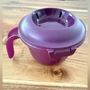 NEW Tupperware 550ml Microwave Rice Maker Cooker Steamer Purple